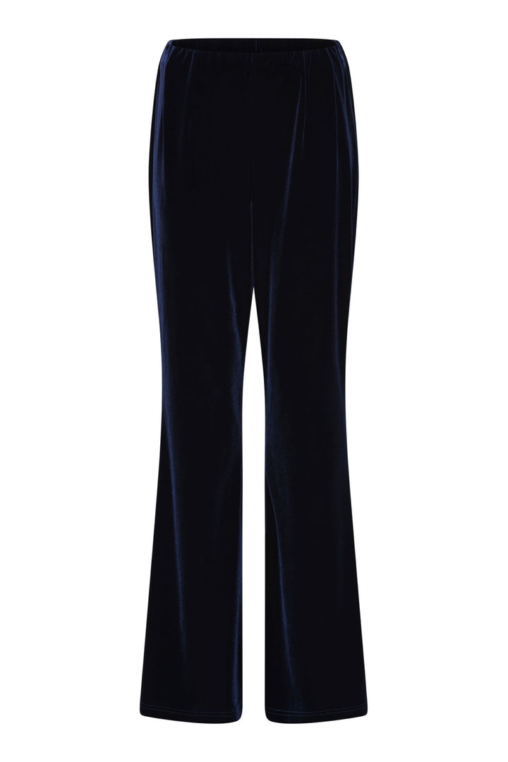 Tia 71307 Velvet Navy Straight Evening Trouser