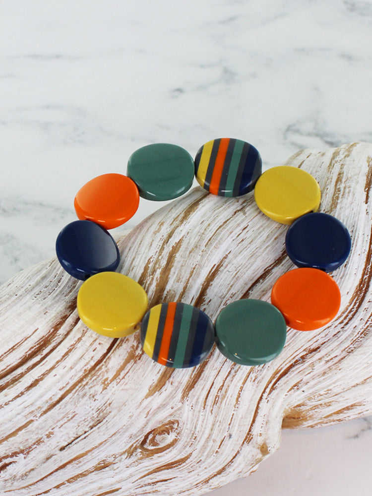 Suzie Blue JP6204 Multi Coloured Disc Bracelet