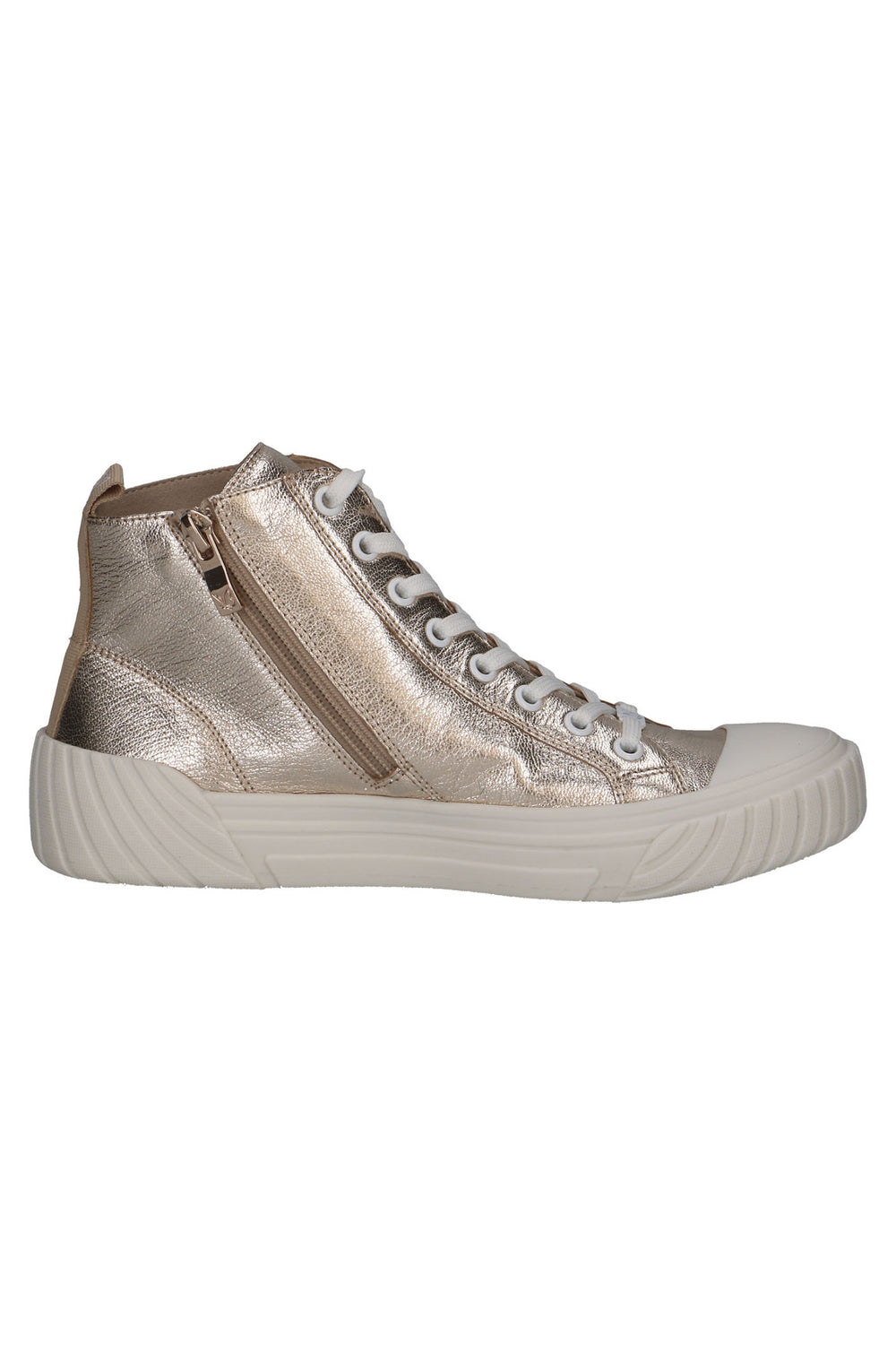 Caprice 9-25250-42 Gold Plantin Metal Ankle Trainer - Rouge Boutique Inverness