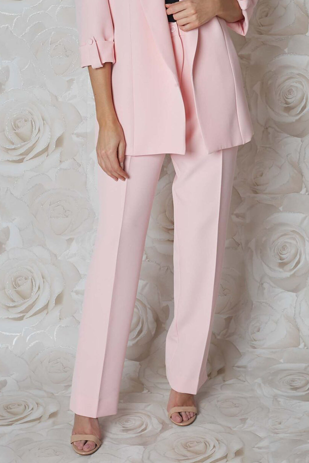 Glitz 1317 Pink Stright Leg Trousers - Rouge Boutique Inverness