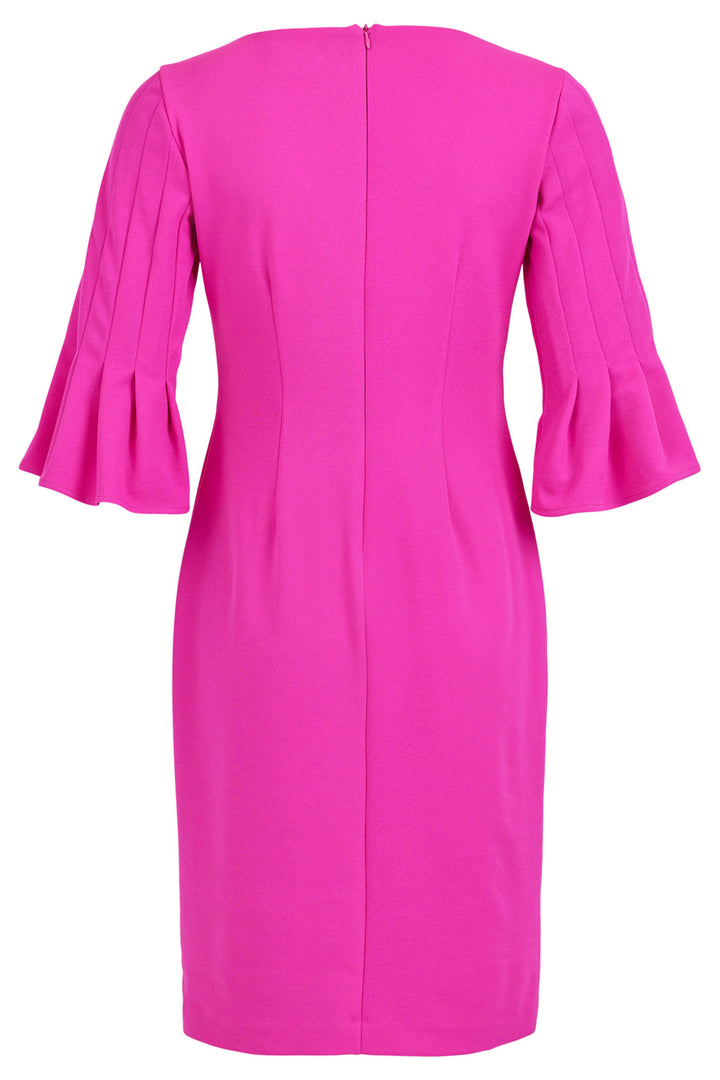 Tia 78205-7341-552 Pink Flared Sleeve Occasion Dress - Rouge Boutique Inverness