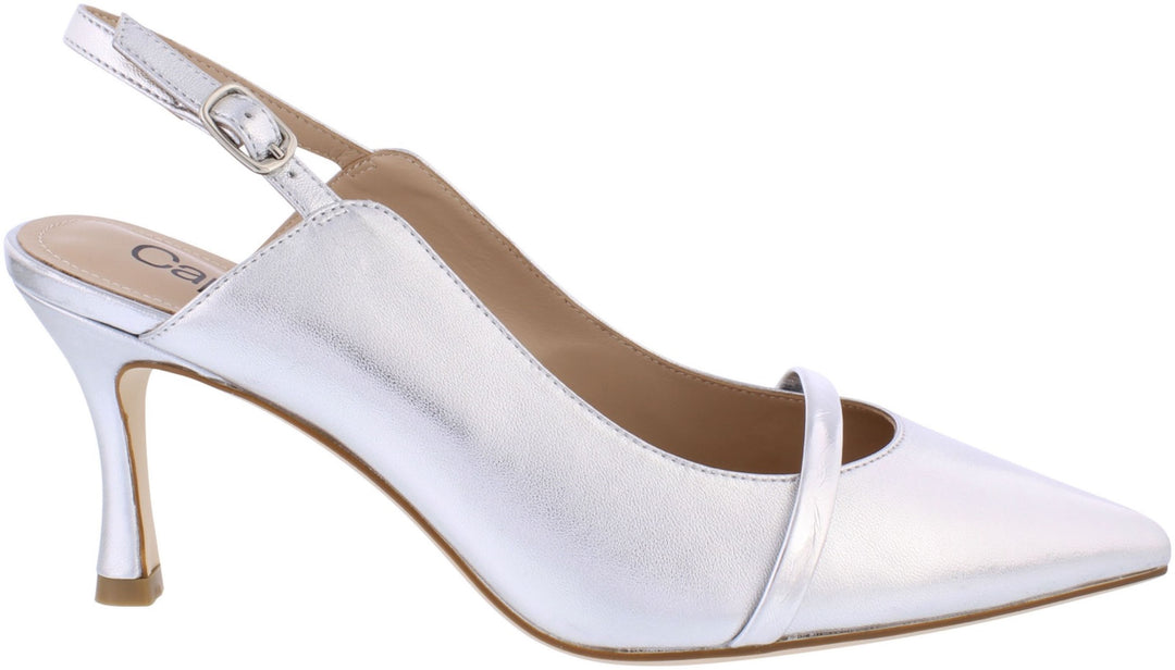 Capollini C176 Emory Silver Band Sling Back