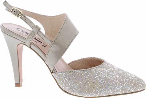 Capollini Anastasia Slingback Platino