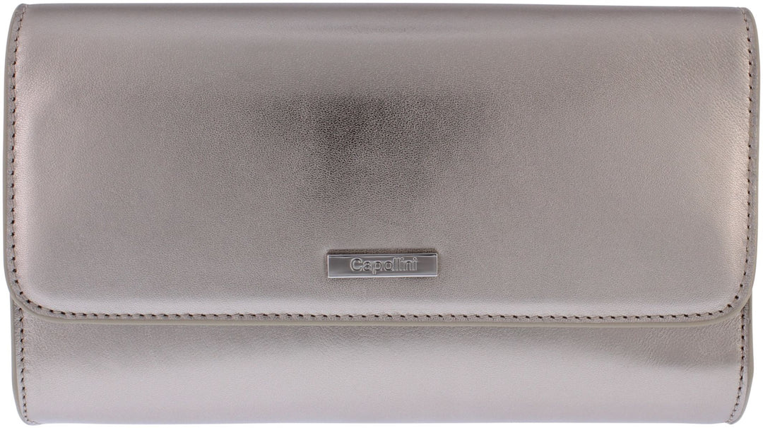 Capollini Eloise Platinum Clutch Bag