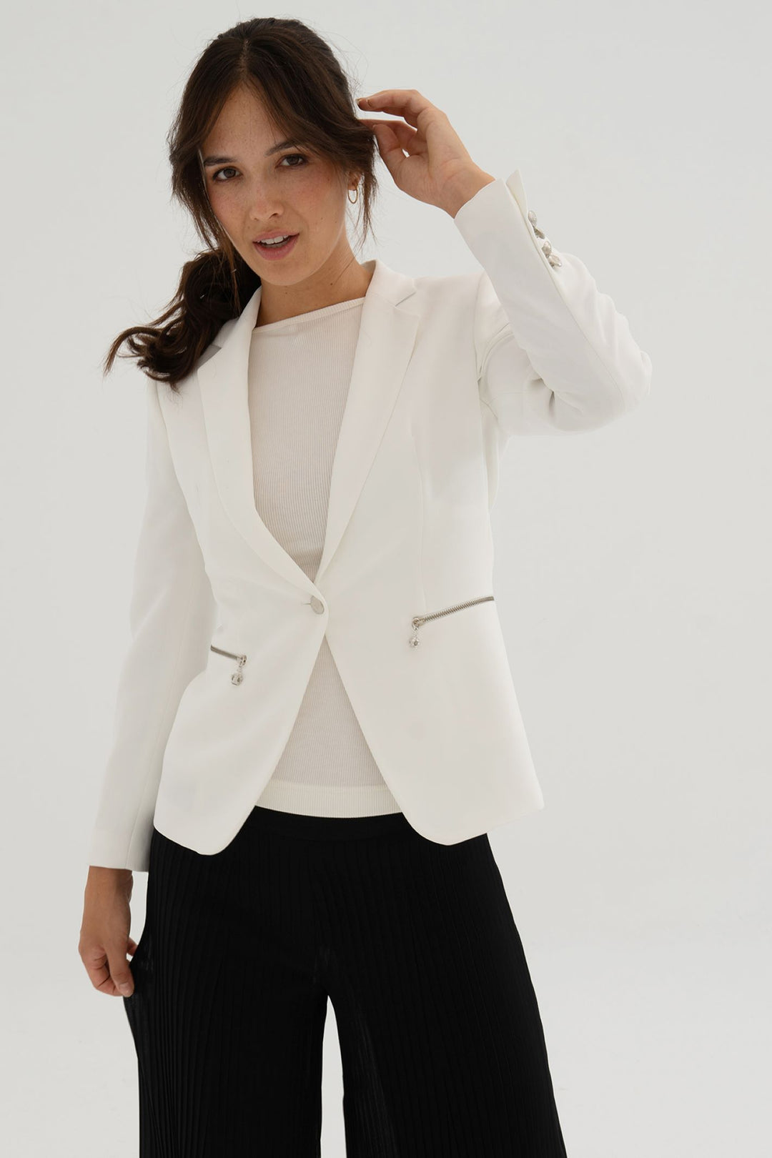 Bariloche Tudela White Blazer