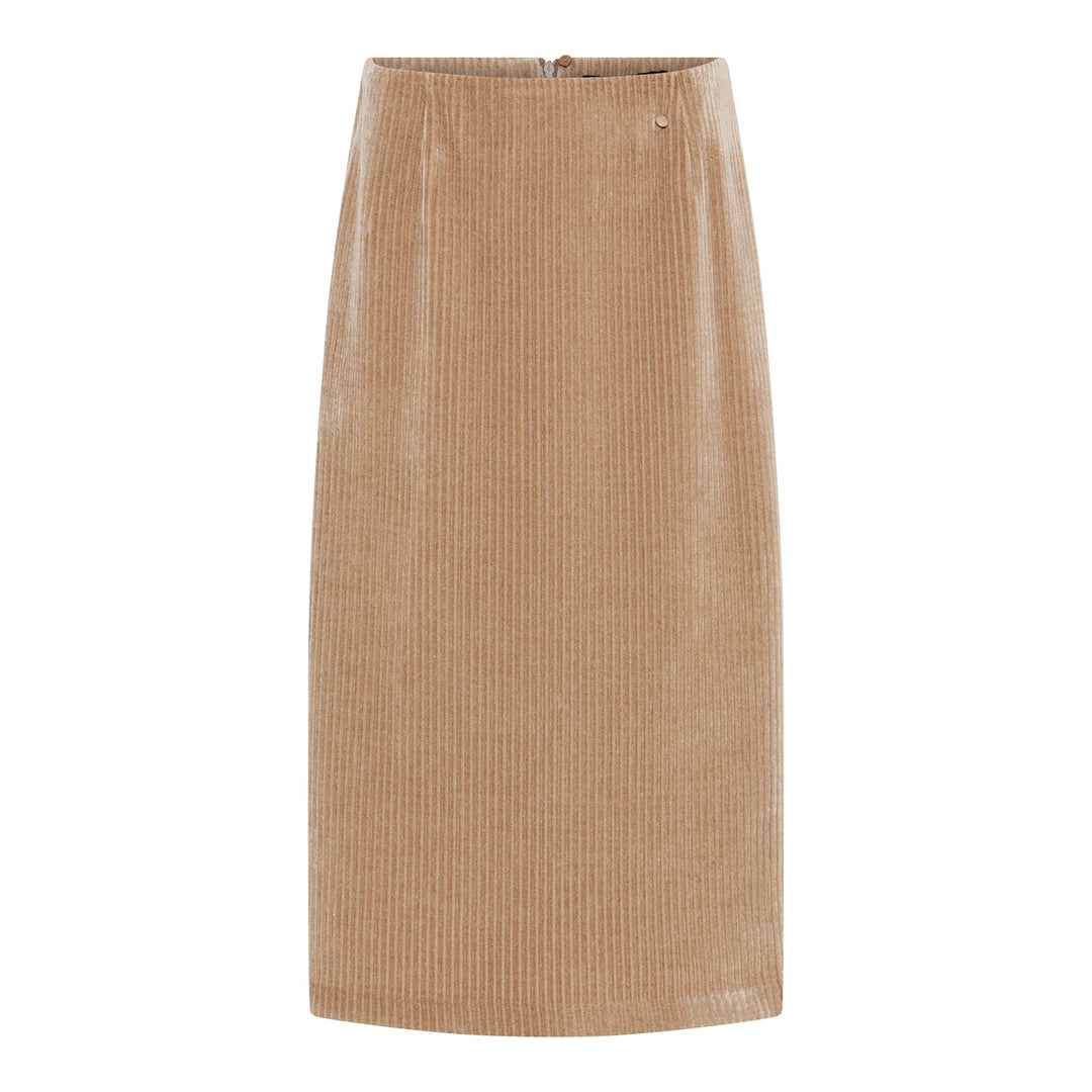 Micha 112 777 Camel Cord Skirt