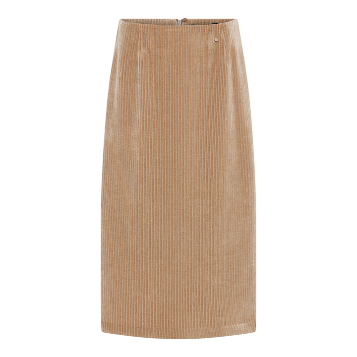 Micha 112 777 Camel Cord Skirt