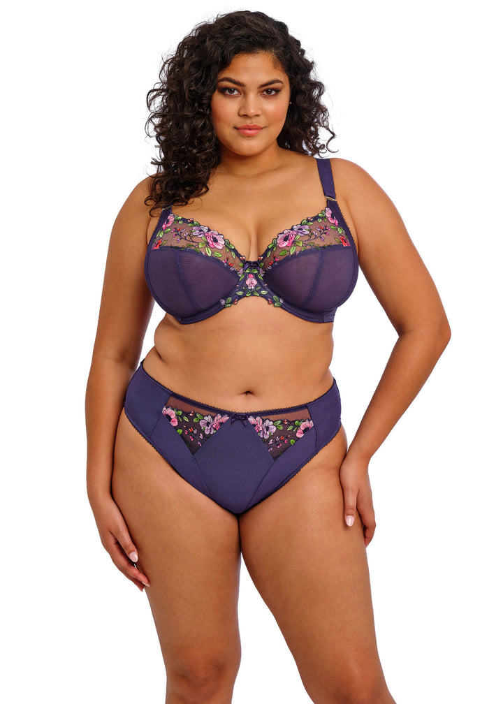Elomi EL302102MIH Himari Blue Print Plunge Bra