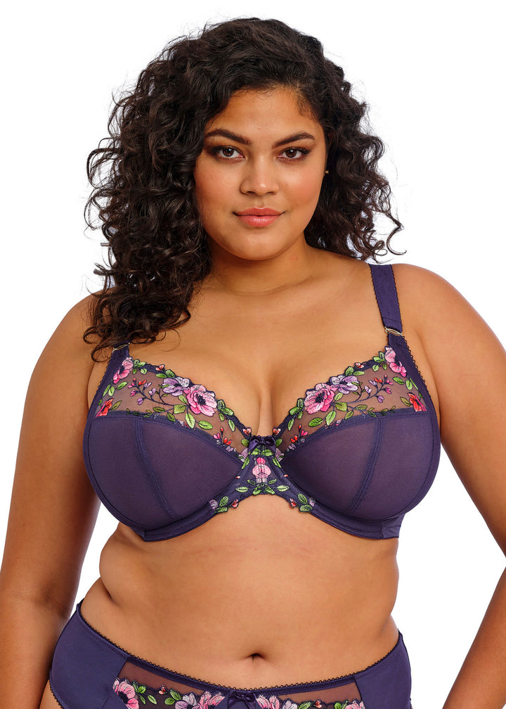 Elomi EL302102MIH Himari Blue Print Plunge Bra