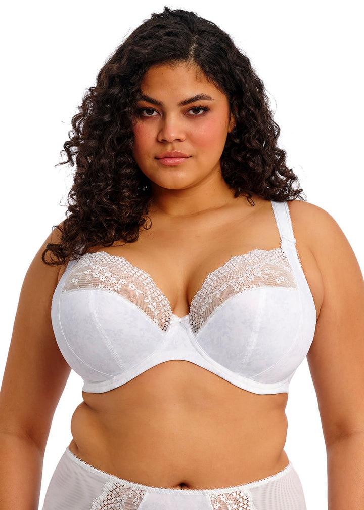 Elomi EL4490 Lucie White Plunge Underwire Full Bra