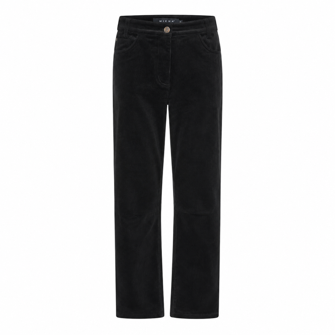 Micha 122 825 Corduroy Black Trouser