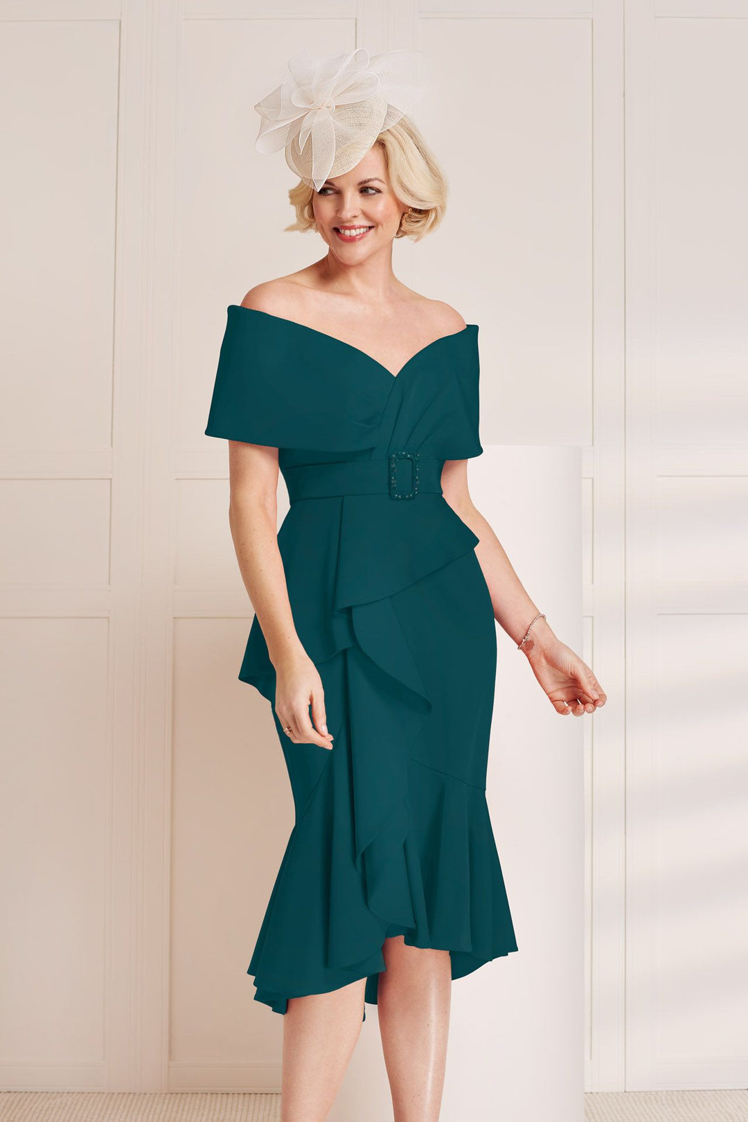 John Charles 66416 Forest Green Dress