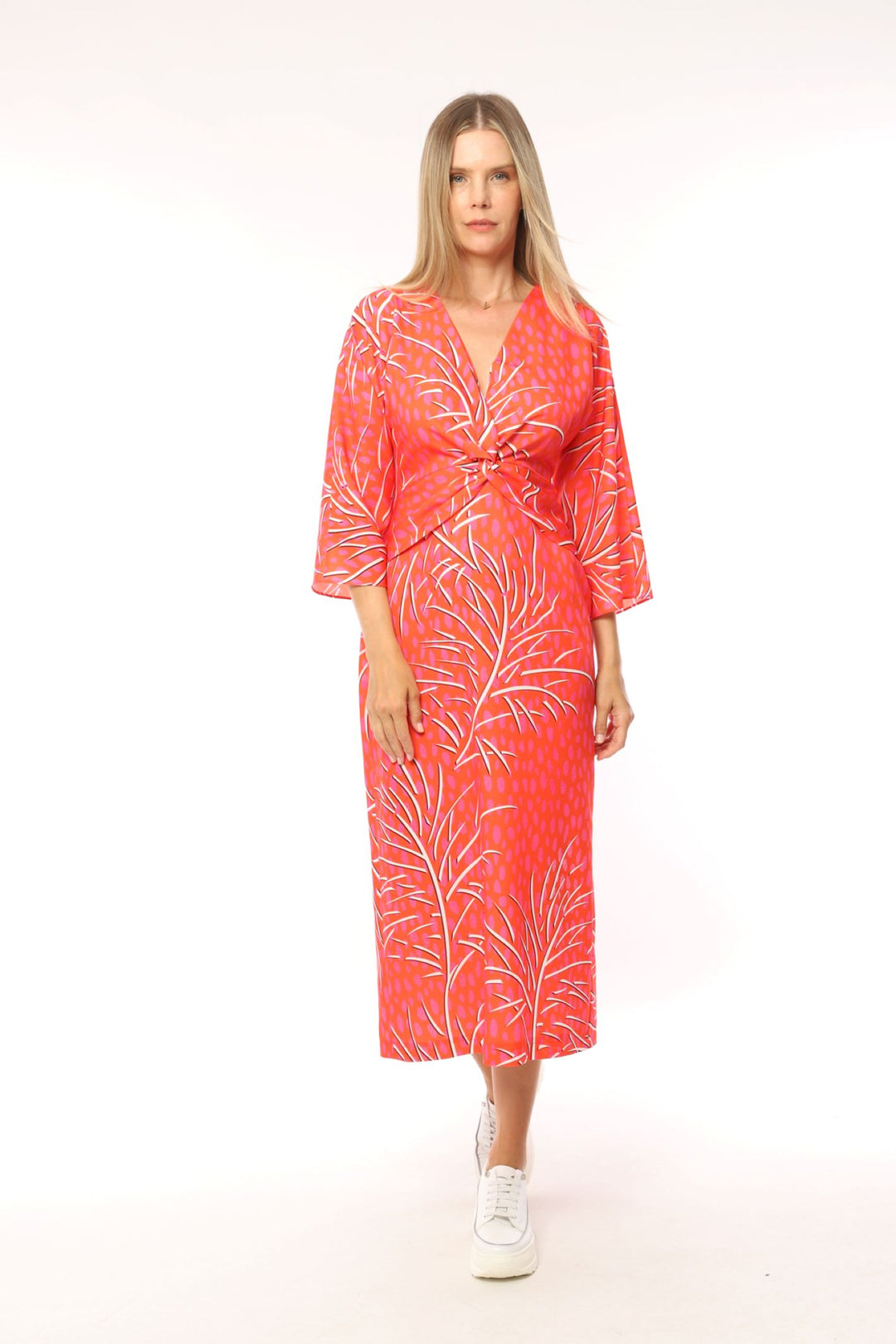 I.nco 2095 Coral Dress Sleeves Lightweight