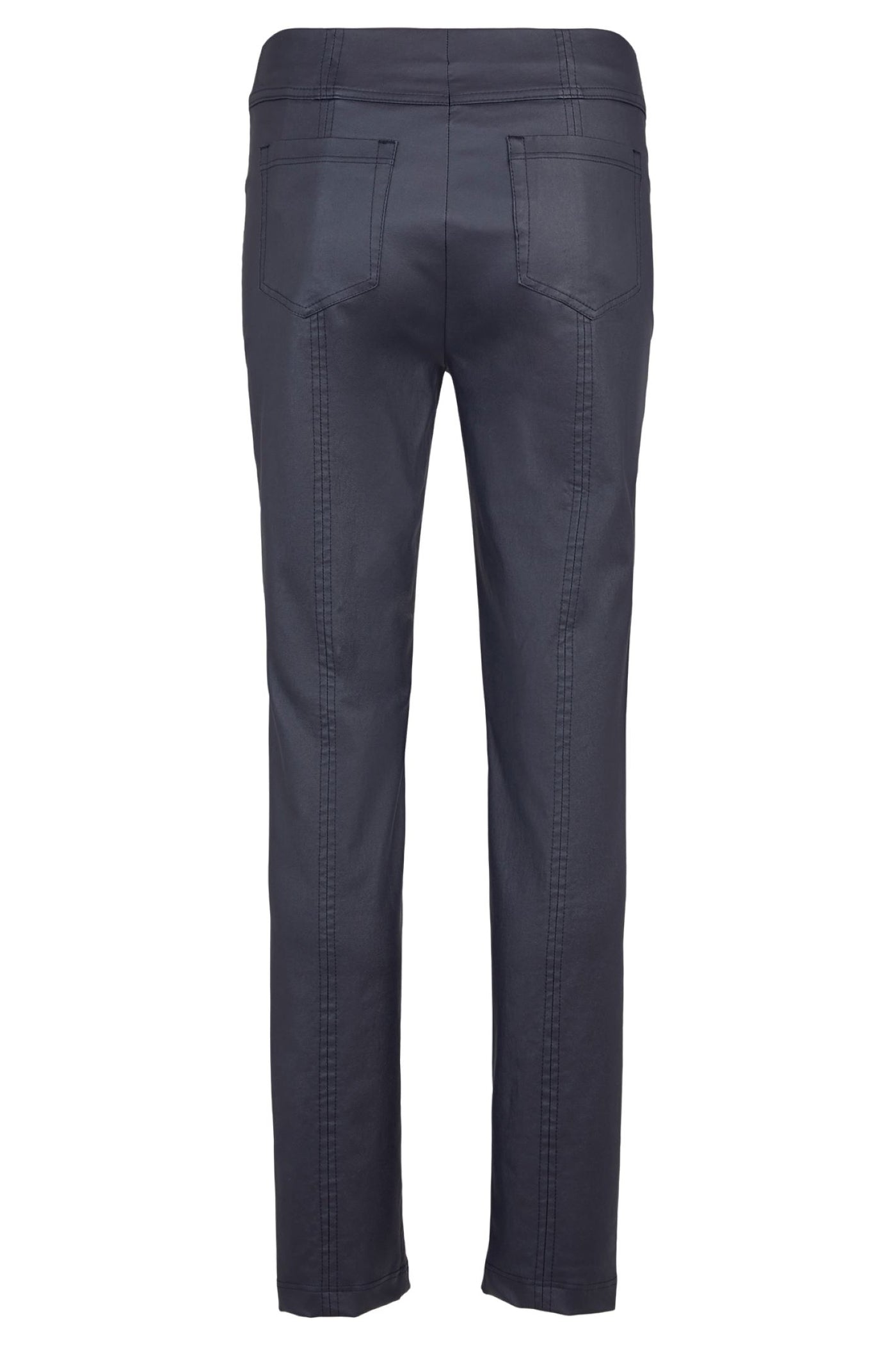 Robell 51599 Bella Pleather Trouser in Navy 78CM