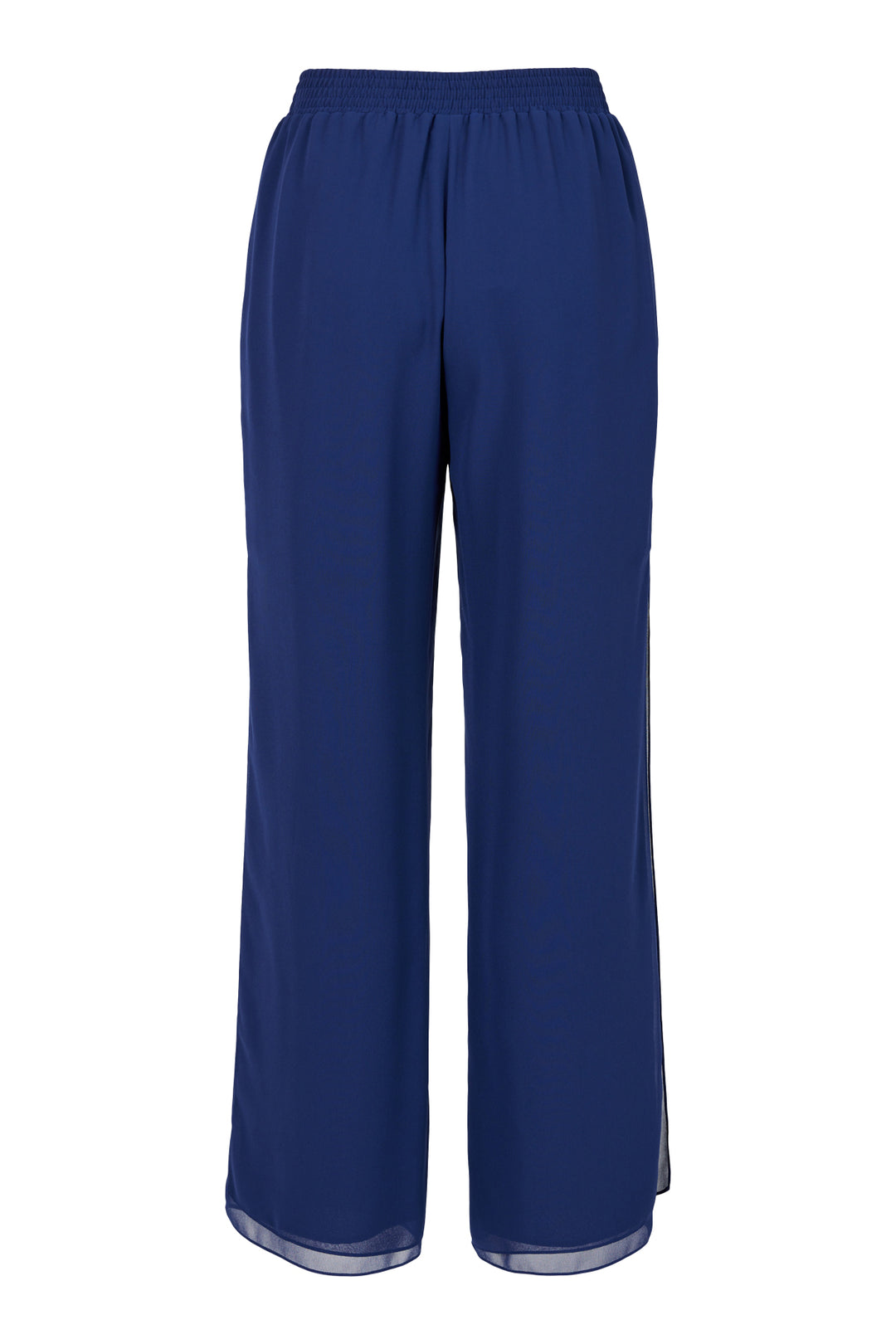 Tia 11200 Wide Leg Chiffon Split Trouser Airforce Blue