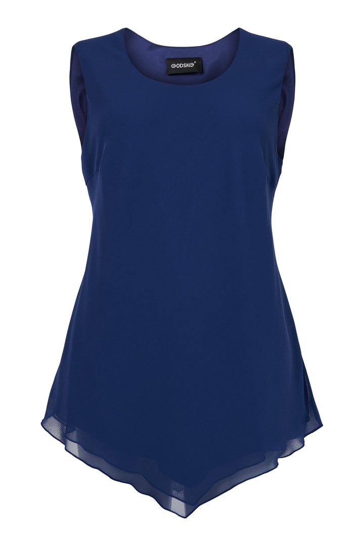 Tia Godske 14348 Shaped Airforce Blue Cami