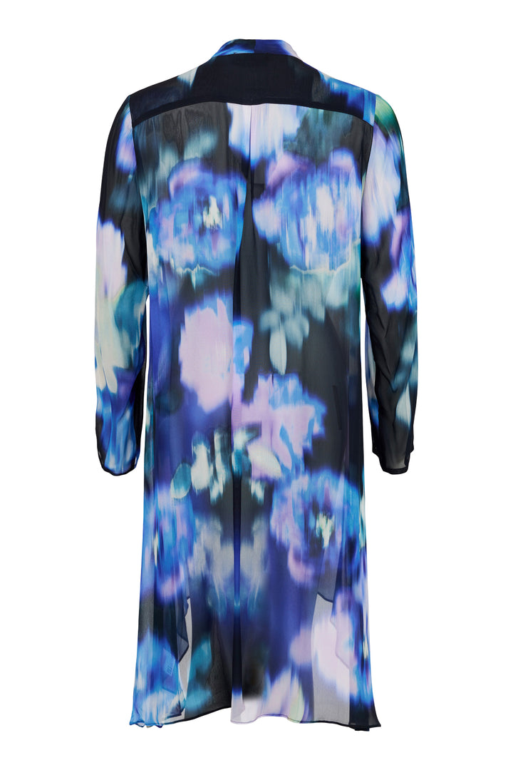 Tia Godske 17300 Floaty Blue Print Overlay Jacket