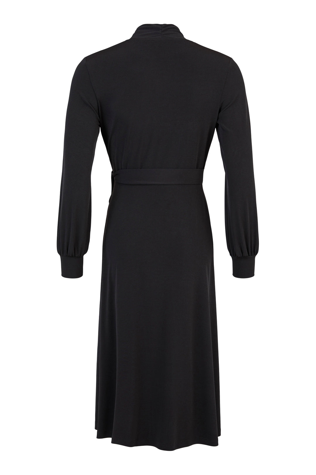 Tia 78426 Black Long Sleeved Wrap Dress
