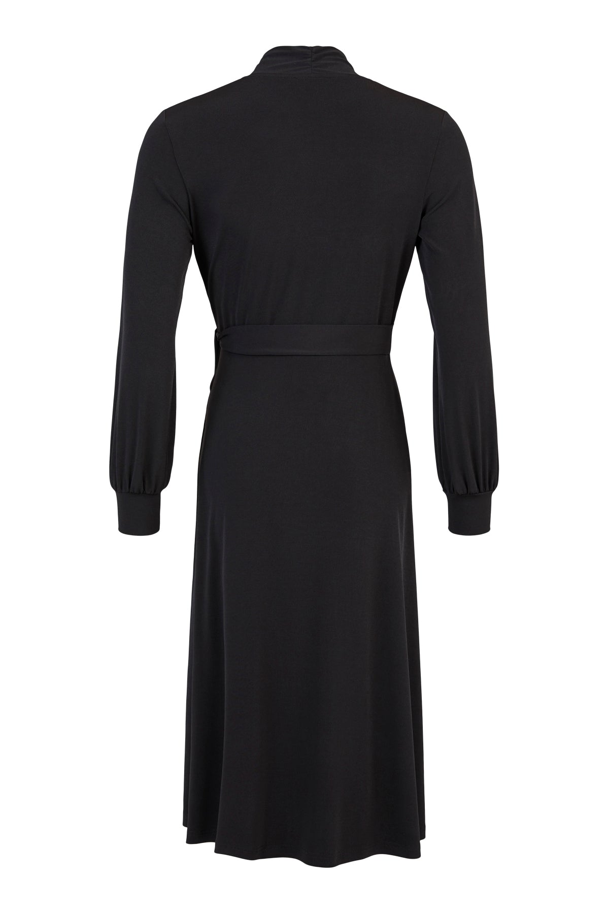 Tia 78426 Black Long Sleeved Wrap Dress