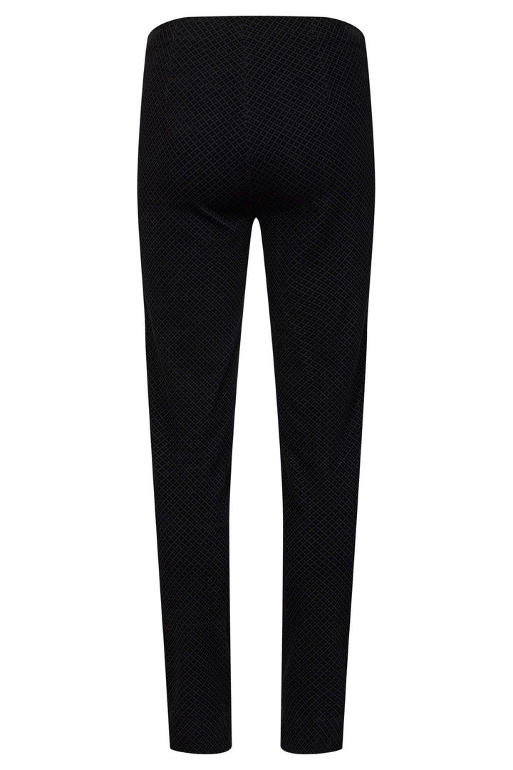 Robell 52499 Mimi Black Print Trouser 75cm