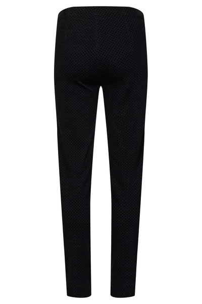 Robell 52499 Mimi Black Print Trouser 75cm