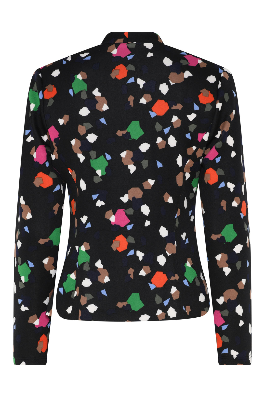 Tia 77523 Black Print Sleeved Jacket