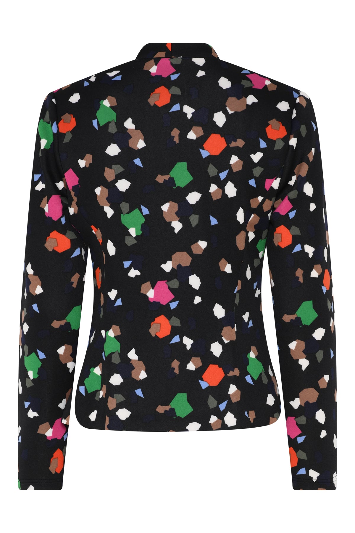 Tia 77523 Black Print Sleeved Jacket