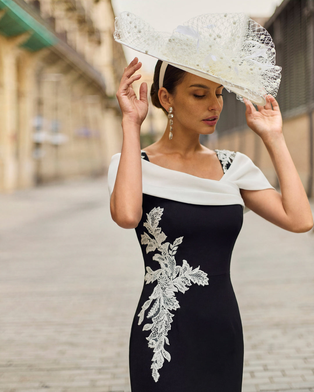 Couture Club Black/Natural Crepe Mermaid Dress 2G14 – Rouge Boutique Inverness