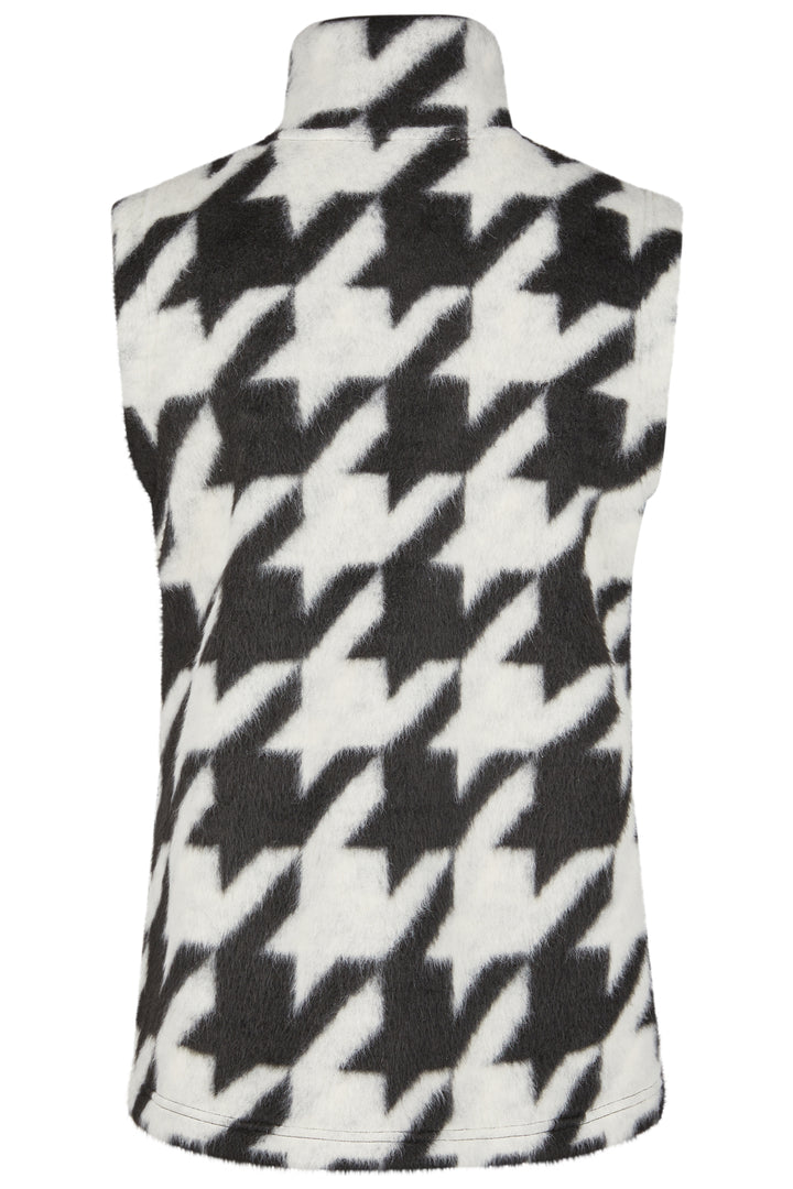 Barbara Lebek 35520052 Black Houndstooth Gilet