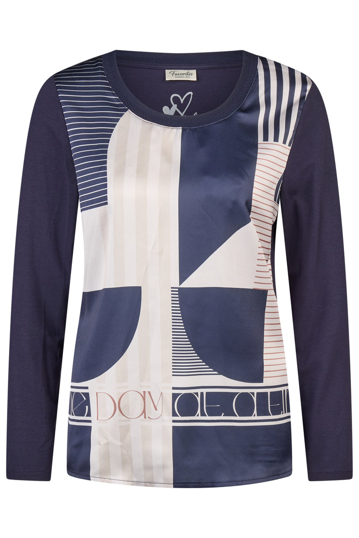 Barbara Lebek 36660052 Navy Shirt