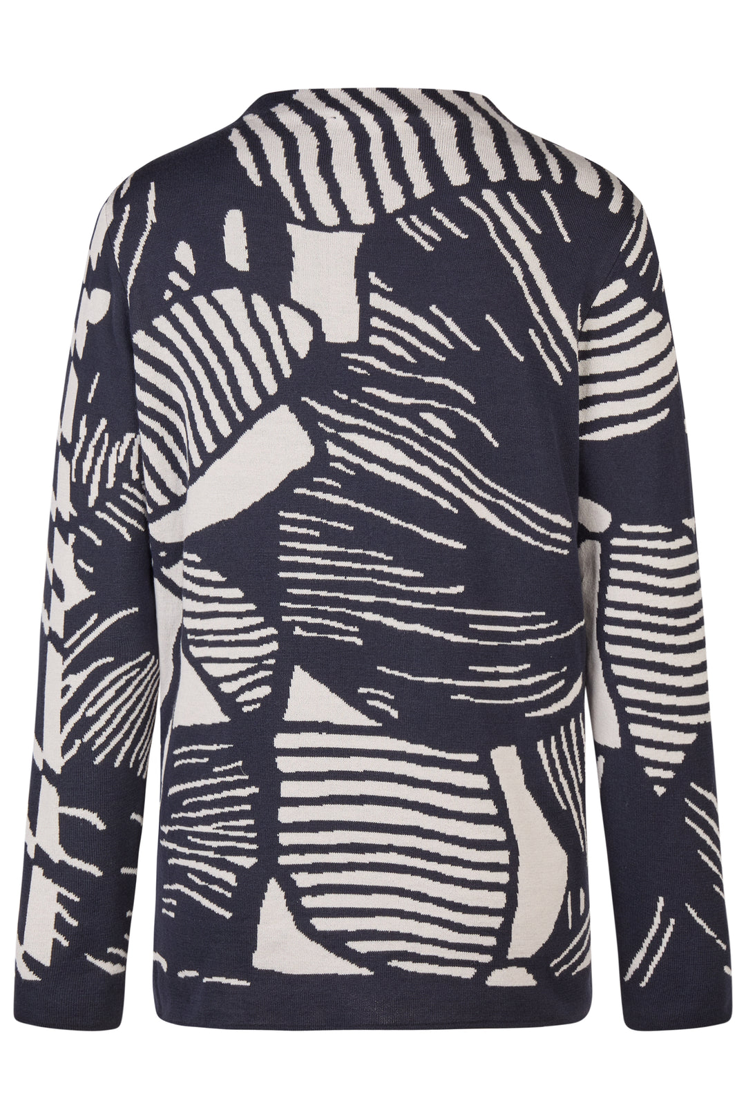 Barbara Lebek 36790052 Jumper in Navy White Print