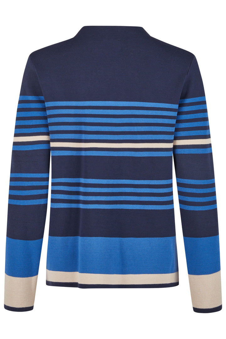 Barbara Lebek 36810052 Navy, Blue Stone Stripe Jumper