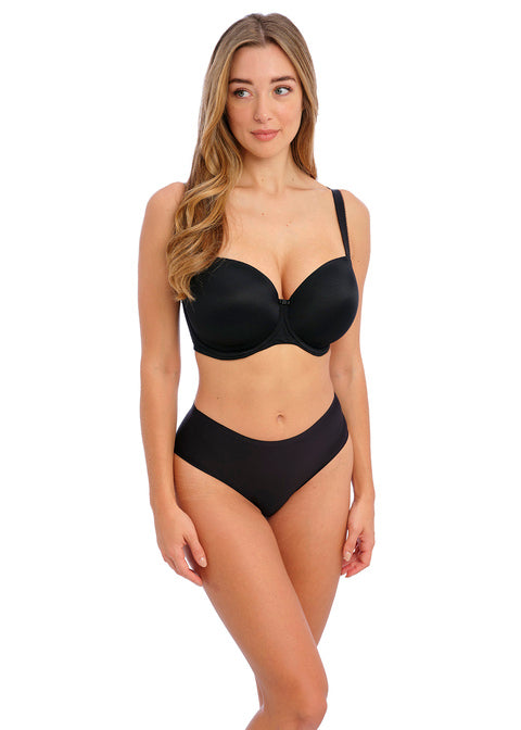 Fantasie FL102701 Smoothease Black Uw Moulded T-shirt Bra