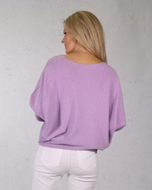 Deck 601 Bant Wing Super Soft V Neck Jumper AQUA