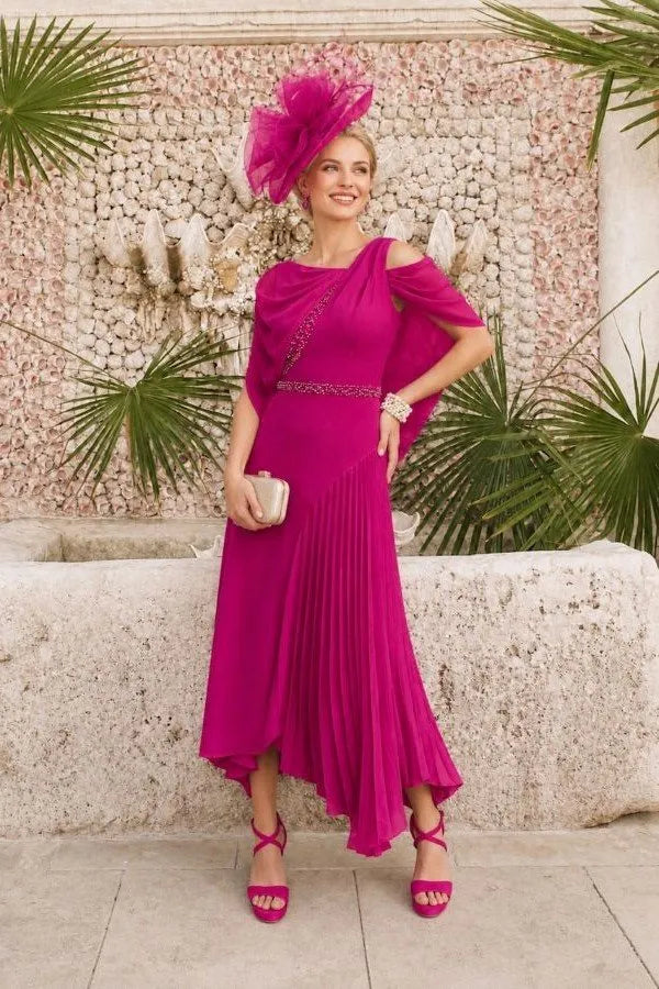 Veni Infantino 99785 Magenta Dress Chiffon Cover