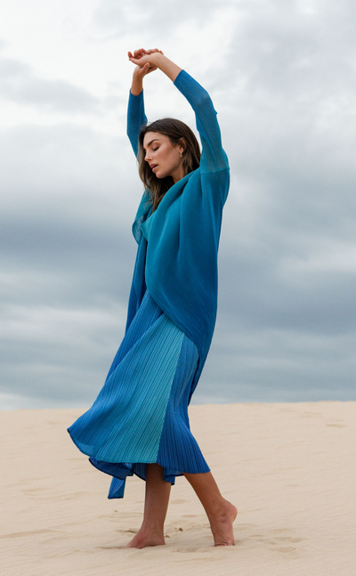 Alquema 17022404 Dress and Coat Aqua Royal