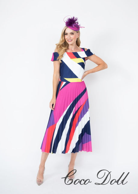 Coco Doll 319 Multi Print Coreg Dress