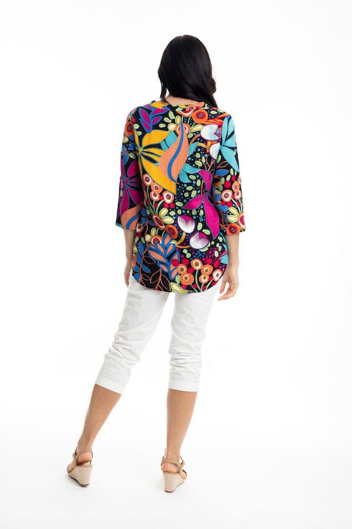 Orientique Copacabana 62666 Print Pleat Top