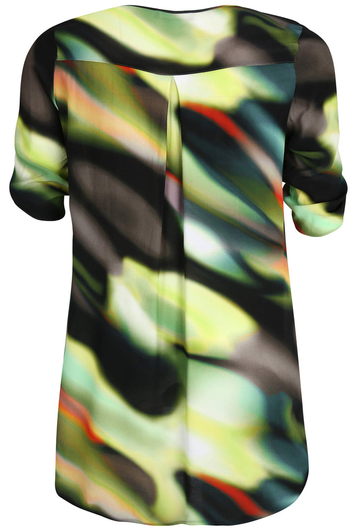 Doris Streich 260 676 Green Print Long Shirt - Rouge Boutique