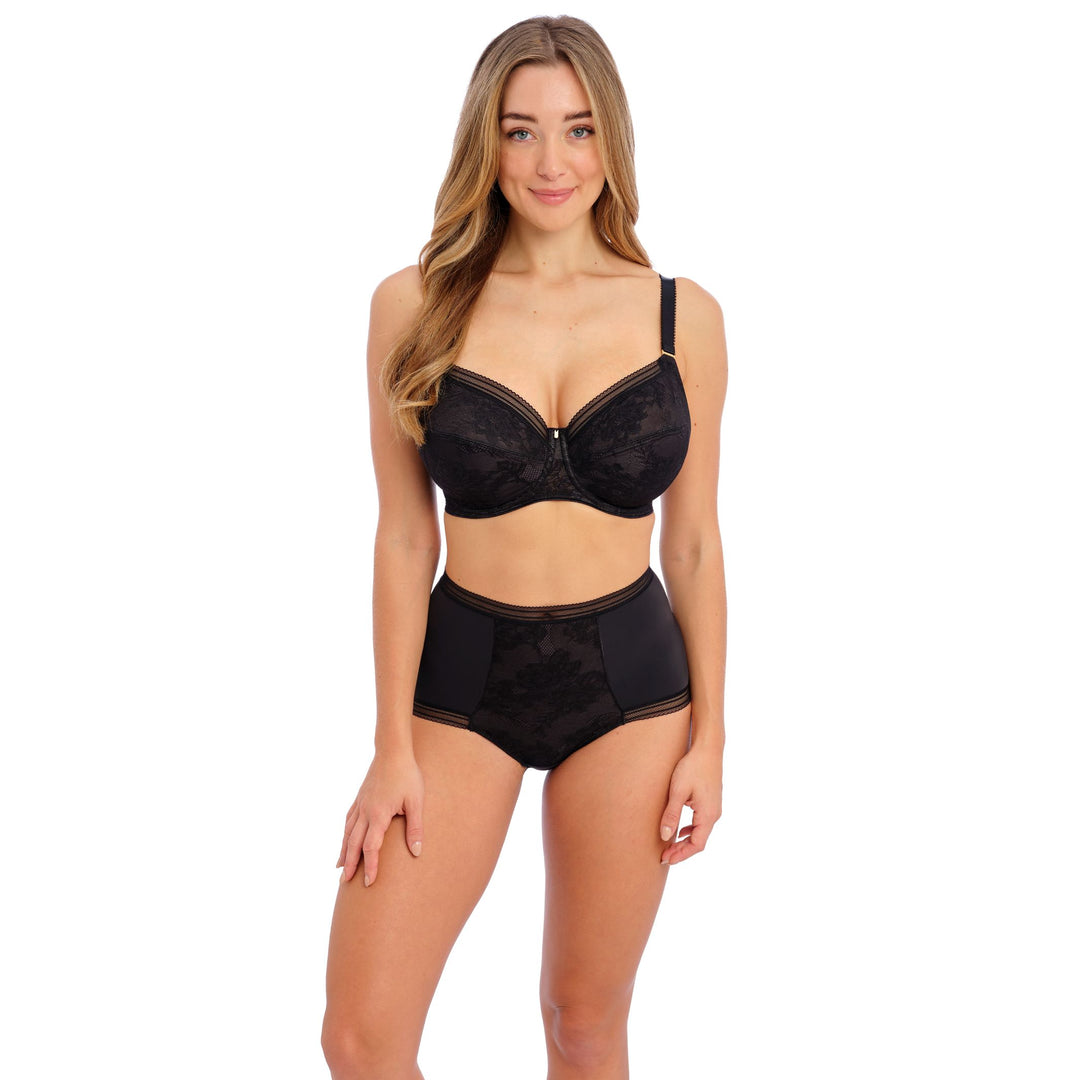 Fantasie FL102352 Fusion Lace High Waist Brief Black