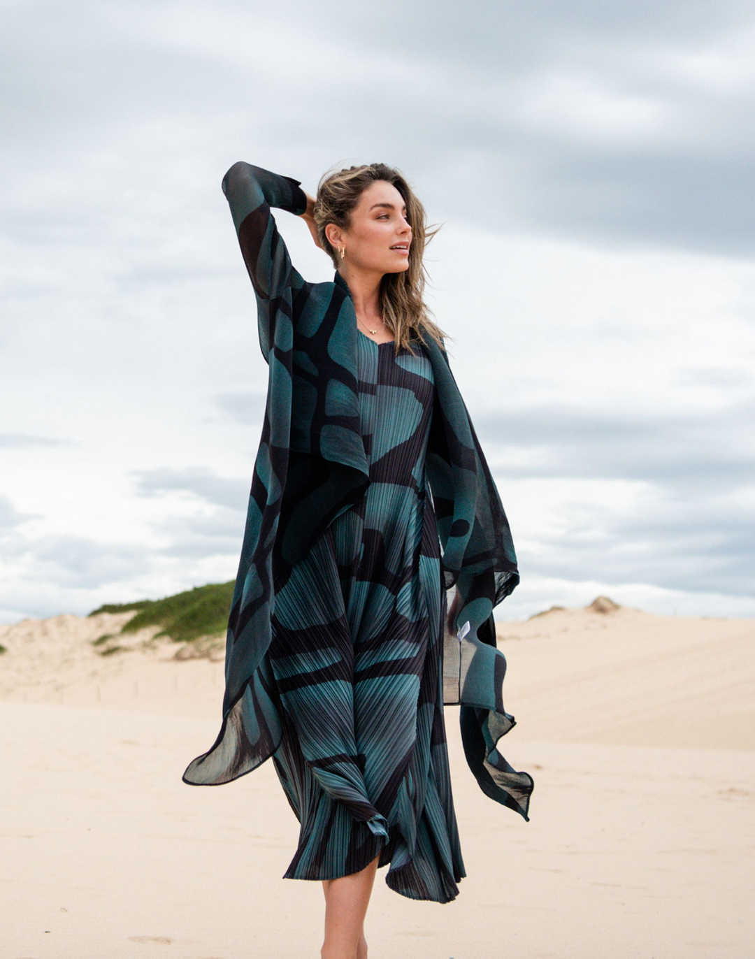 Alquema 17022404 Dress and Coat Green Tucson
