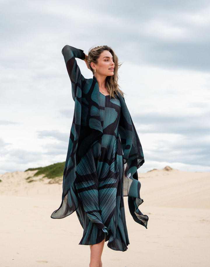 Alquema 17022404 Dress and Coat Green Tucson