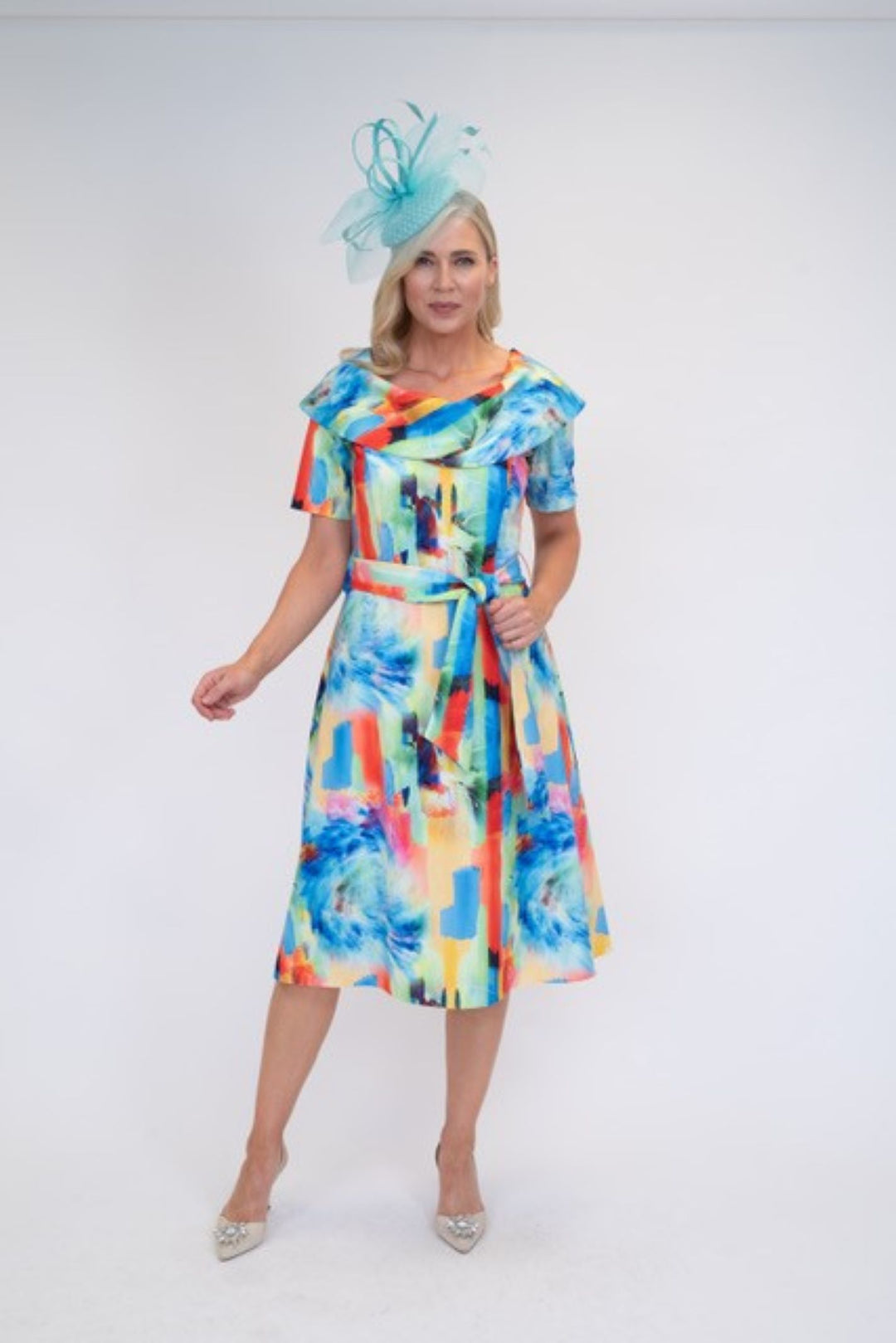 Coco Doll Hasta Multi  Print Dress