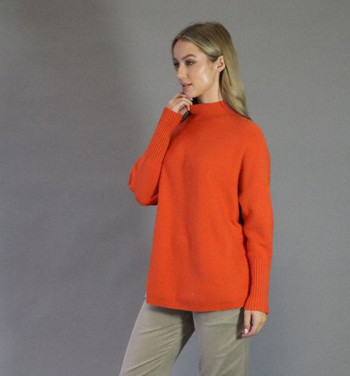 Deck by Decollage 2352 Orange Soft Knit Jumper