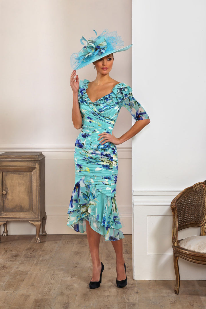 Irresistible IR7522K Aruba Blue Occasion Dress - Rouge Boutique Inverness