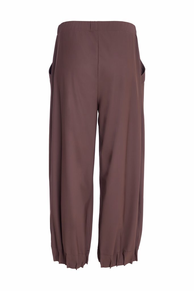 Naya NAW25153 BLACK Tuck Hem Wide Leg Trousers 09