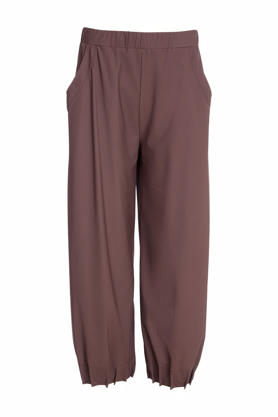 Naya NAW25153 BLACK Tuck Hem Wide Leg Trousers 09