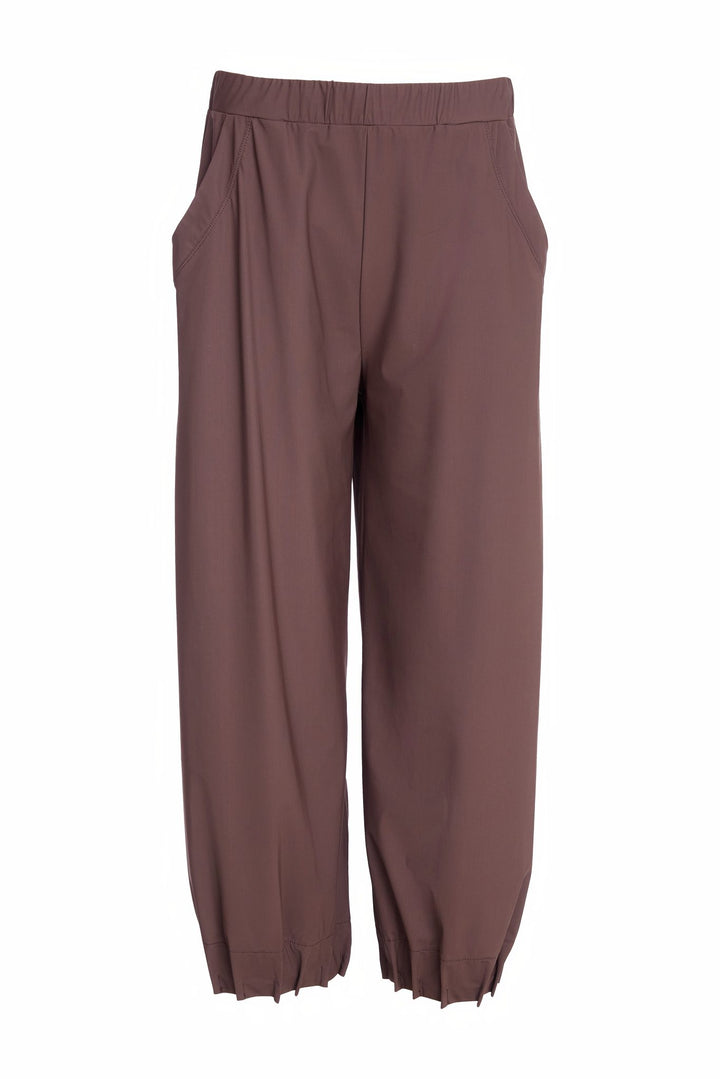 Naya NAW25153 BLACK Tuck Hem Wide Leg Trousers 09