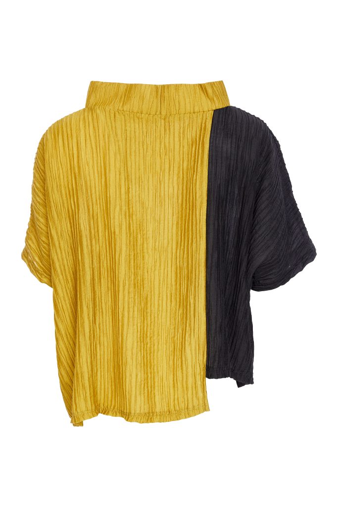 Naya NAW25224 Saffron Gold Crinkle Top 934