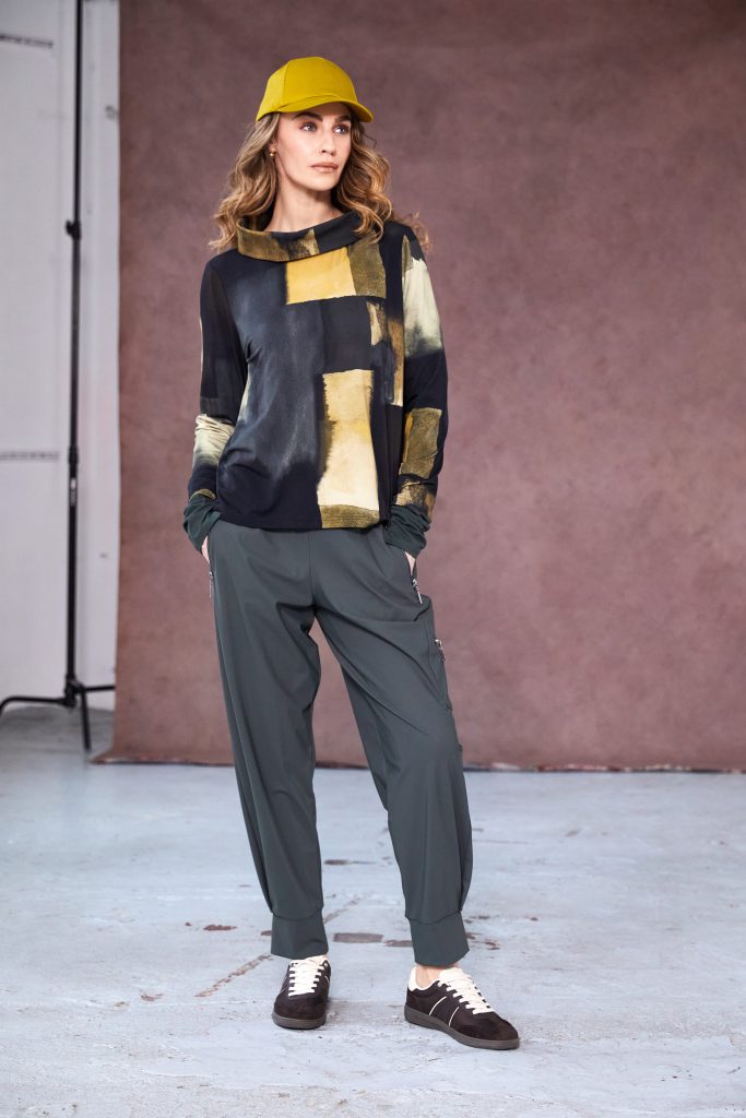 Naya NAW25228 Yellow Print Long Sleeved Top